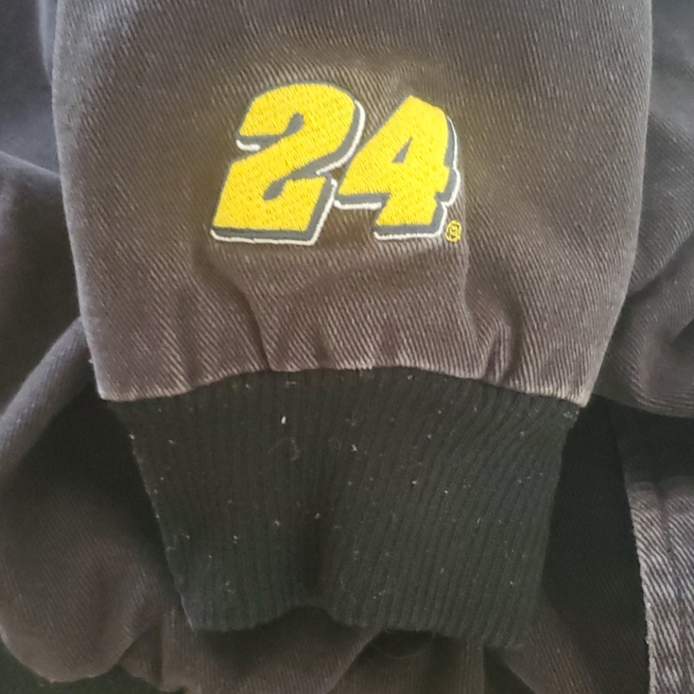 Mens vintage Jeff Gordon all black nascar jacket - Picture 7 of 13